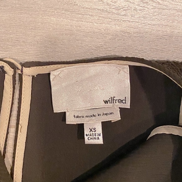 Le Fou by Wilfred A Line Olive Green Dress - Size XS - Picture 5 of 6